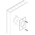 Anti-Twist Washer for Cylinder Cam Locks Steel Galvanized with aperture pattern 19.7 x 17.5 mm