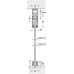 Fitting Set for Sliding Glass Interior Doors Hawa-Junior 40/GL Top hung system For 1 door