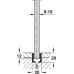 Fitting Set for Sliding Glass Interior Doors Hawa-Junior 80/GS Top hung system For 1 door