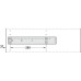 Spacer Bar for Pull Out Frames Häfele Dresscode For hinged doors dim. D 21 mm traffic white