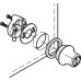 Glass Door Lock for Glass Panels from 4-6 mm Cylinder Keyed to differ PL3001