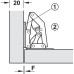 Spacer Plate for 90° Easy Mount Hinge 2 mm thick