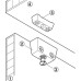 Clip Cabinet Connector for Screw Fixing Top element white