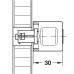 Adapter housing for Symo adapter knob fixed for installation of fixed adapter knobs with length of 30 and 33 mm With screw-on plate