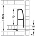 Drawer Sides 90 mm High Nova Pro Deluxe Standard For left or right hand use Length 270 mm aluminium RAL 9006