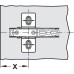 Concealed Cup Hinge 110° for 45° Angle Click on Arm Tiomos Screw fixing cup 45/9.5 without soft close