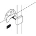 Drawer Catch Nickel Plated Steel Right hand