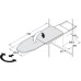 Ironing Board Lateral Built in Ironfix Rotates through 180° With aluminium cover