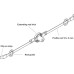 Extending Rod Lock Case for Screw Fixing Symo 3000 For combination with Symo cylinder removable core Right hand version