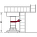 Plinth Clip for Häfele AXILO™ 78 Plinth System with panel holder plastic Screw fixing