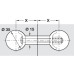 Worktop Connector Connecting Bolt Steel Bolt length 65 mm drilling dimension X 32-41 mm