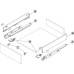 Drawer Sides 89 mm High Häfele Matrix Box Slim A Length 350 mm grey