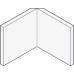 Internal Corner Profile for Alusplash™ Splashbacks 610 mm - Anthracite