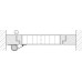 Finger Protection System Blind Length 1925 mm Aluminium and Synthetic Fibre Athmer NR-25 For outer edge of rebated doors Silver coloured