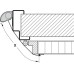 Finger Protection Blind System for Interior Doors Athmer NR-38 For door gap between door and frame on push side NR-38 XL max. blind length 320 mm