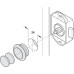 Push Button Lock with Push Button Locking Backset 25 mm Backset 25 mm Matt nickel lacquered