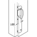 Mortice Lock for Dialock DT 700 and DT 710 DIN L panic function inwards opening doors polished brass coloured