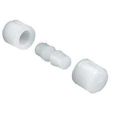 Dowel Connector Plug-In Natural-Coloured Nylon For release fastenings 3-piece knock down concealed fastening