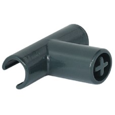 Clips for Round Divider Rail for use with Round Gallery Railing To create Nova Pro Deluxe pan drawers To suit anthracite grey RAL 7016 finish