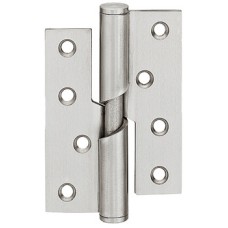 Butt Hinge 102 x 76 mm Grade 304 Stainless Steel size 101 mm Rising hinge clockwise closing satin
