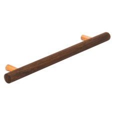 Bar Handle Oak/Walnut and Copper Fixing Centres 160 mm Tilaa Smoked oak/copper finish