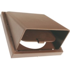 Wall Outlet with Round Spigot Cowled System 4 brown
