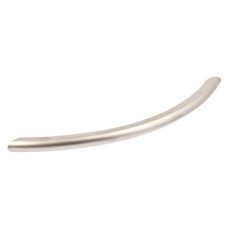 Bow Handle Steel Fixing Centres 96-160 mm Matt nickel fixing centres 128 mm