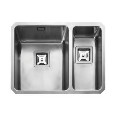 Sink 1.5 Bowl Rangemaster Atlantic Quad QUB3418 Stainless steel sink undermount Half bowl on left