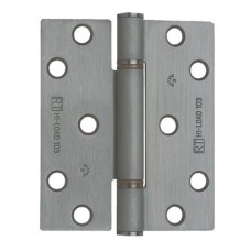 Butt Hinge 3 Knuckle 100 x 86 mm Stainless Steel Hi-Load Staggered hole pattern Satin