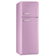 Fridge-Freezer Freestanding Total Capacity 298 Litres Smeg 50’s Style FAB30RPK5 - Pink right hand hinge