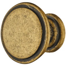 Knob Zinc Alloy Ø 30 mm Angus Antique brass
