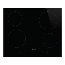 Hob Ceramic Touch Control with Straight Edge Glass 600mm Smeg SE364TD - Black - Straight edge glass