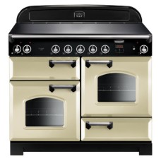 Range Cooker Electric Induction 1100 mm Rangemaster Classic 110 CLA110EICR/C - Cream finish chrome trim