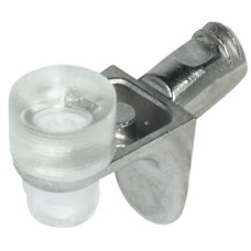 Shelf Support Plug in for Ø 5 mm Hole with Twin Grooves For glass shelves Nickel plated