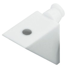 Shelf Support Plastic with Screw Hole Nehl White