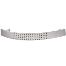 Bow Handle Zinc Alloy Fixing Centres 96-128 mm Dimple Stainless steel effect fixing centres 128 mm