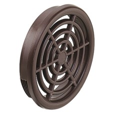 Ventilation Trim for Recess Mounting Ø 48 mm Plastic Round Ventilation area 4.3 cm2 brown