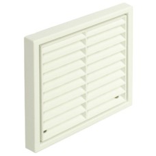 Fixed Louvre Grille with Round Spigot System 4 brown