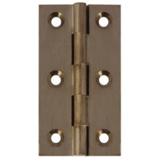 Broad Style Hinge 64 x 35 mm Brass With brass pin Pewter