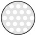 Ventilation Trim for Recess Mounting Perforated Ø 48 mm Plastic Round Ventilation area 2.1 cm2 white