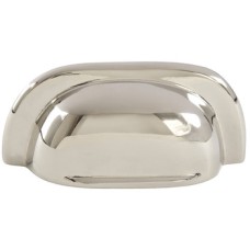 Cup Pull Handle Brass Length 77-204 mm Mulberry Polished nickel fixing centres 64 mm