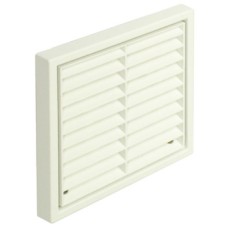 Fixed Louvre Grille with Rectangular Spigot System 4a brown