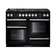 Range Cooker Dual Fuel 1092 mm Rangemaster Nexus 110 Black finish