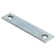 Connecting Plate Screw Fixing with Two Screw Holes Galvanized Steel Length 50 mm