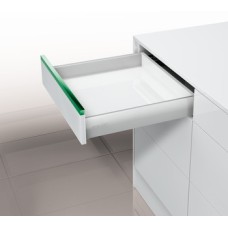 Drawer Set 90/122 mm High Nova Pro Deluxe Standard With integrated liquid Soft-close® Drawer side height 90 mm length 270 mm Metallic RAL 9006