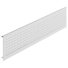 Ventilation Grille for Press Fitting with Round Holes Straight-edged Ventilation area 184.2 cm2 dimensions (L x W): 1000 x 100 mm max. installation dims. 985 x 85 mm matt silver F1