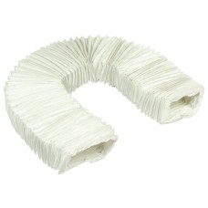 Flexi Hose Flame Retardant PVC White Flat Length 3000 mm system 4a