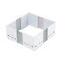 Drawer Insert Set of 3 Depth 236-386 mm Graphite Finish Cuisioflex Aluminium-grey corners graphite mid sections set of 3
