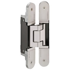 3D Hinge 180° Aluminium Zinc Diecast and Steel Tectus TE 540 3-way continuous adjustment Satin stainless steel effect