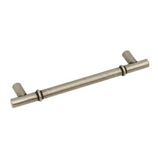 Bar Handle 1 Ring Design Pewter Lamont Fixing centres 128 mm